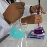 Krishnaguru College of Science & Technology-Chemistry Laboratory Students doing some practical classes